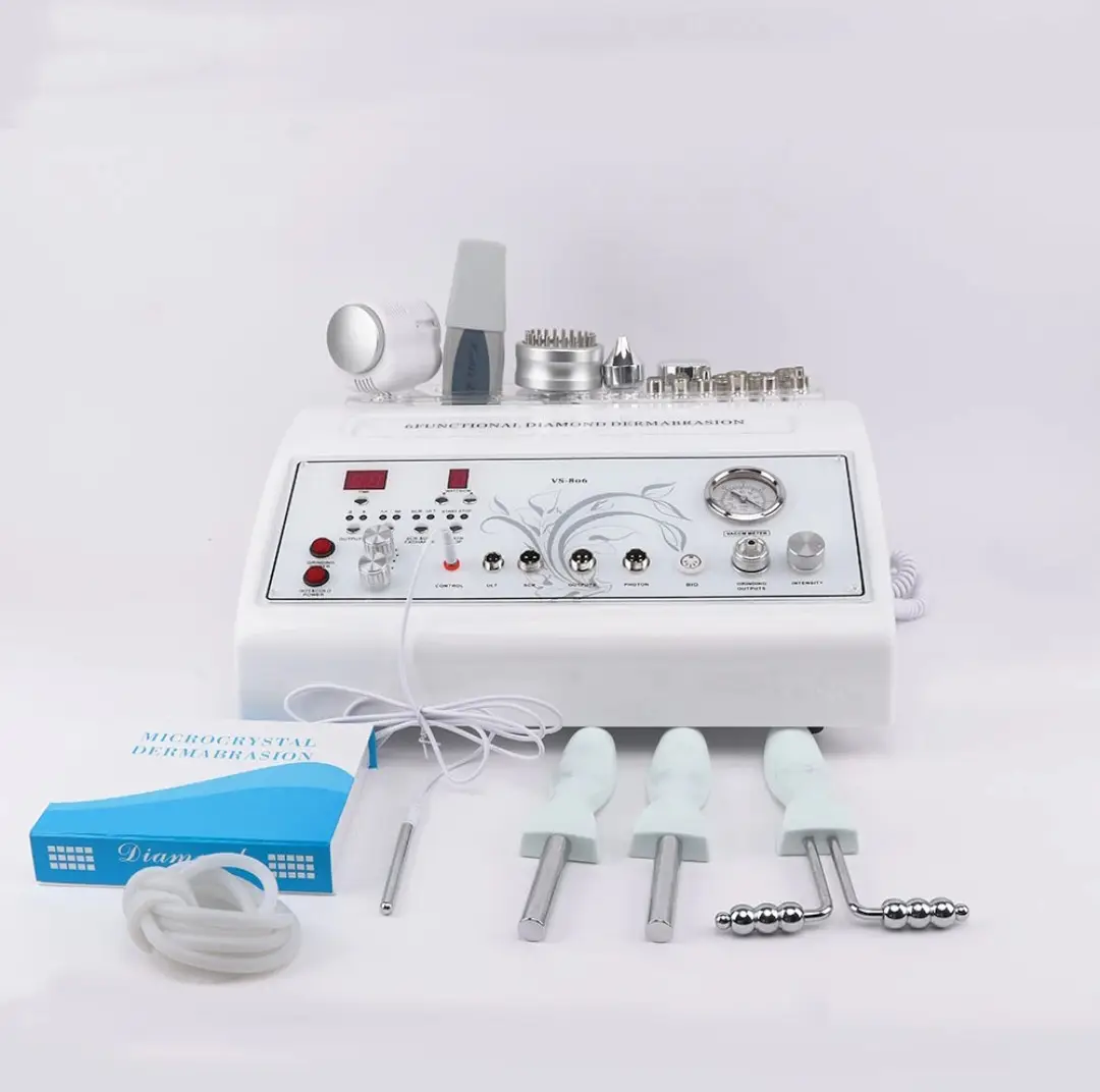 Комбайн косметологический мультифункциональный Diamond 7 in 1, уз-скрабер, фонофорез, микротоки, гальванизация